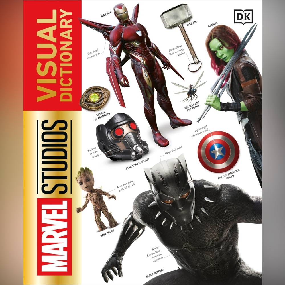 Marvel Studios Visual Dictionary Hardcover Book + Free Gift!!